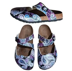 Birkis Maria Mary Jane Paisley Clog Birkenstock